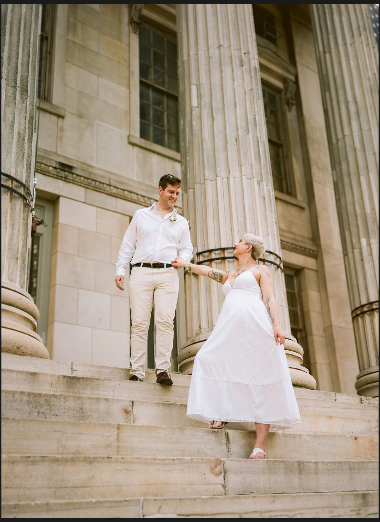 NYC City Hall elopement, captured on film by Lana Dubkova, photo 30