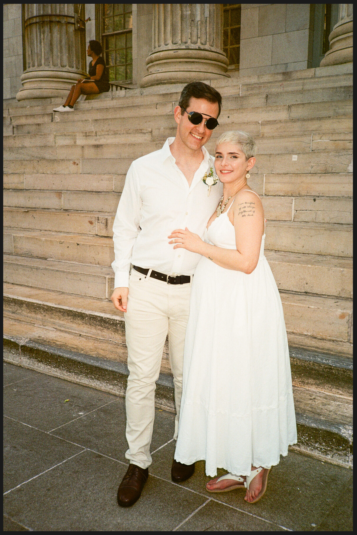 NYC City Hall elopement, captured on film by Lana Dubkova, photo 32