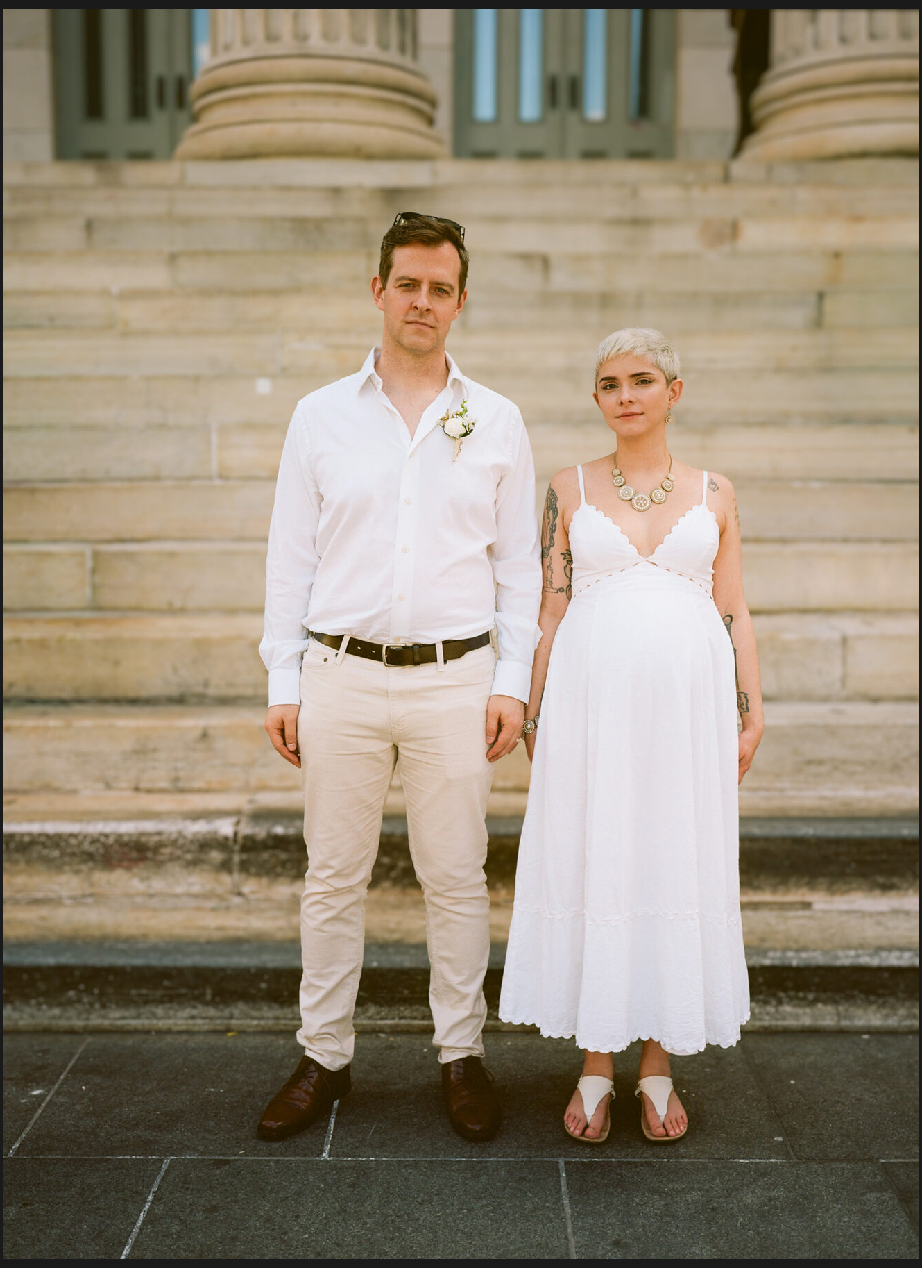 NYC City Hall elopement, captured on film by Lana Dubkova, photo 33