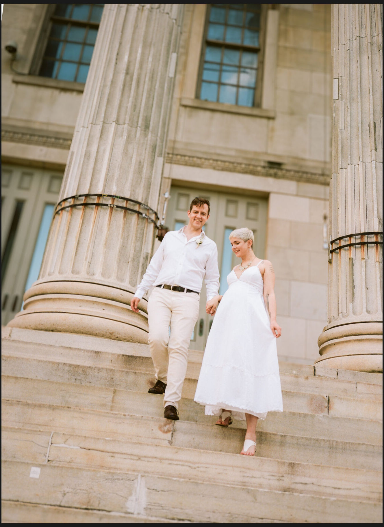 NYC City Hall elopement, captured on film by Lana Dubkova, photo 35
