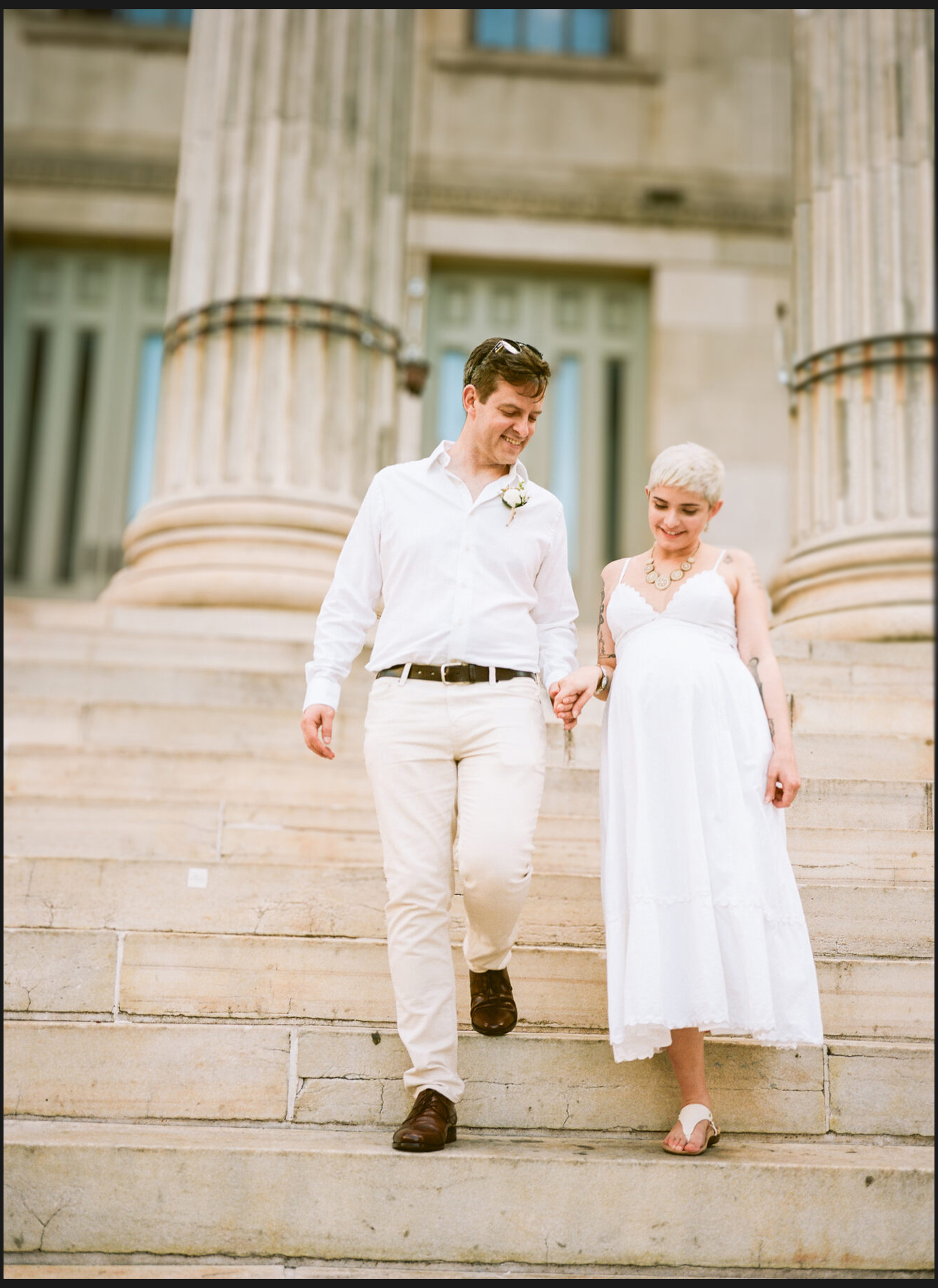 NYC City Hall elopement, captured on film by Lana Dubkova, photo 36
