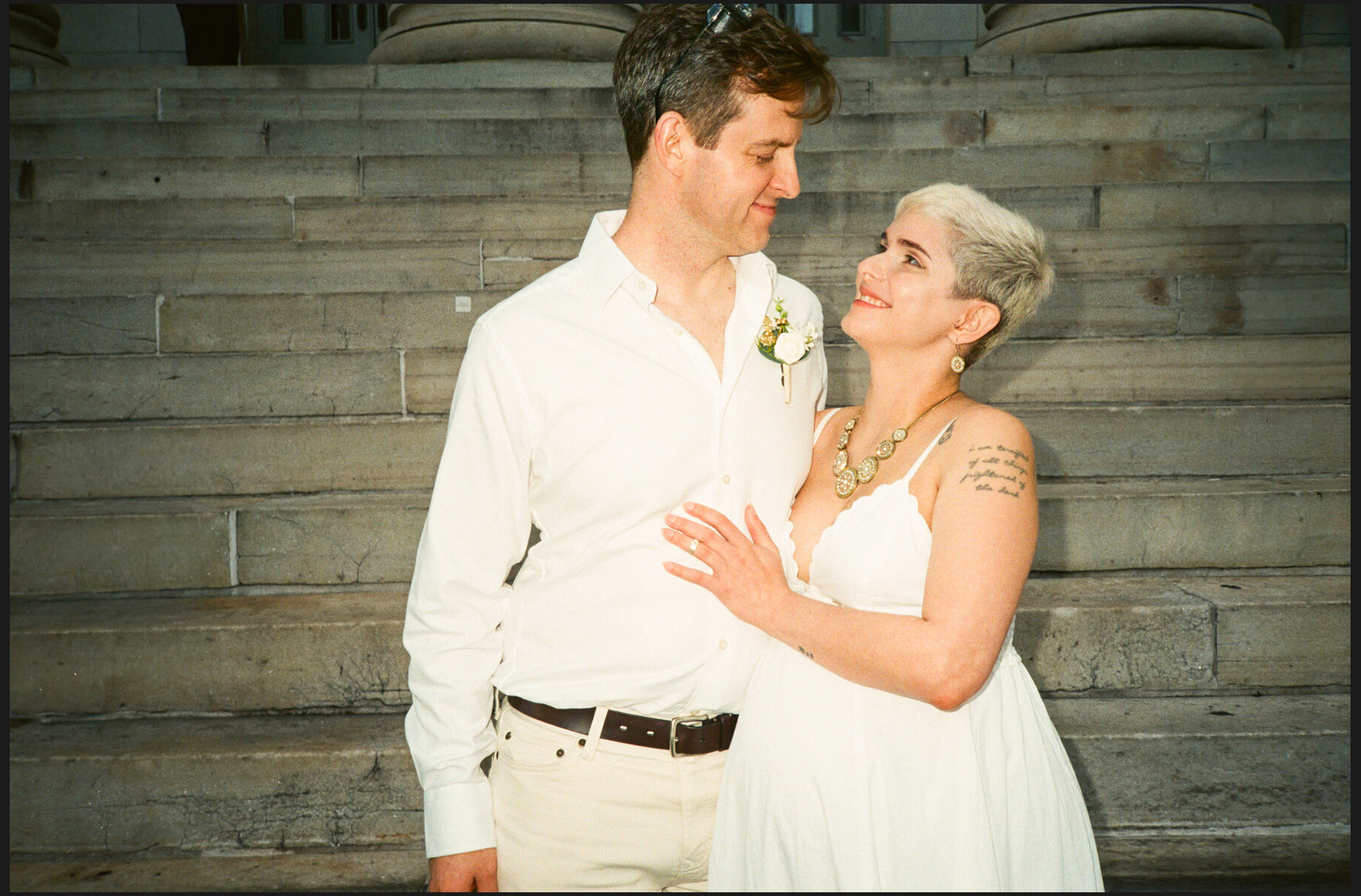 NYC City Hall elopement, captured on film by Lana Dubkova, photo 37