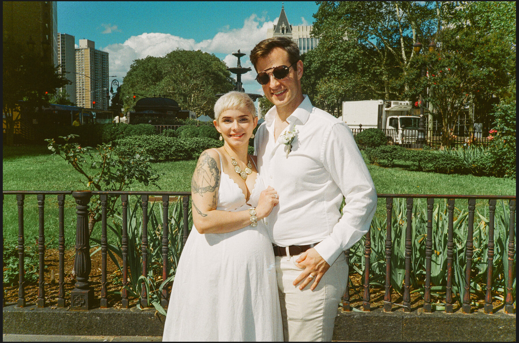 NYC City Hall elopement, captured on film by Lana Dubkova, photo 39